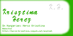 krisztina hercz business card